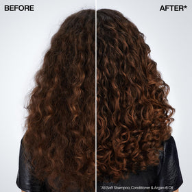 Redken Argan-6 oil pouring close-up highlighting nutrient-rich texture