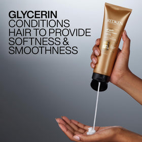 Redken with argan oil visual highlighting key ingredient for nourishing hair