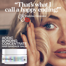 Redken bandage balm before and after ends showing visible repair