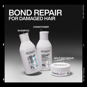 Redken bandage balm staged in bathroom routine for daily use benefit