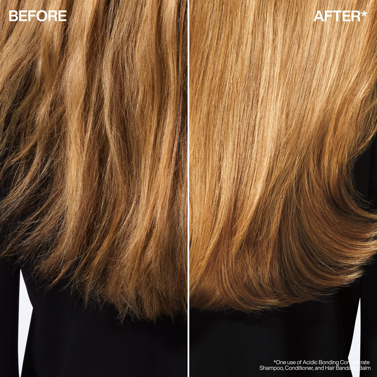 Redken bandage balm texture on hand illustrating lightweight absorbency