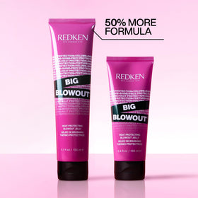 Redken Big Blowout label showing key scent and heat-protect claims