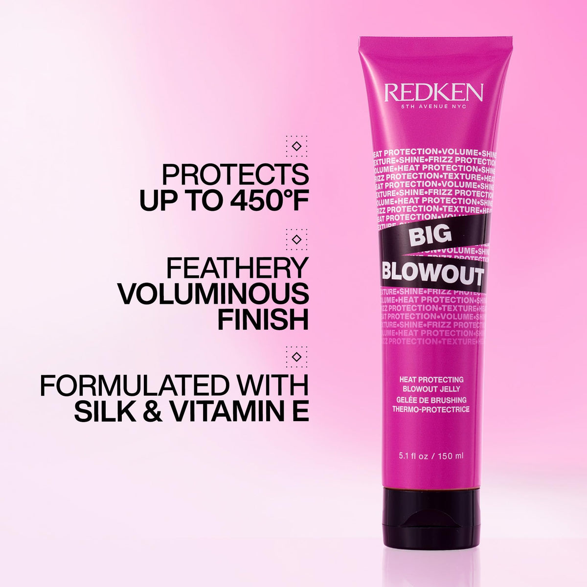 Redken Big Blowout pump dispensing gel for easy measured application