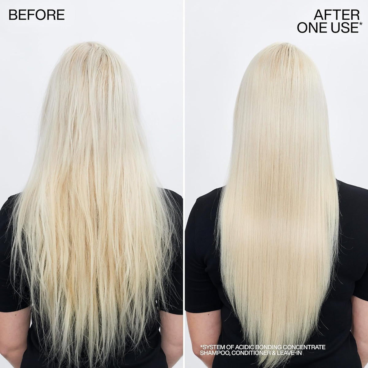 Redken back label highlights ingredients and usage directions