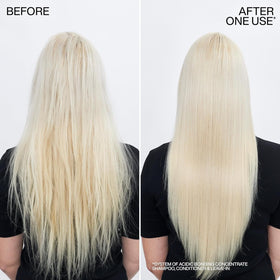 Redken back label highlights ingredients and usage directions