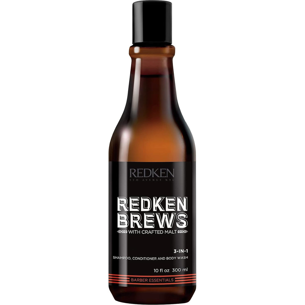 Redken Brews front packaging showing bottle and branding for efficient grooming