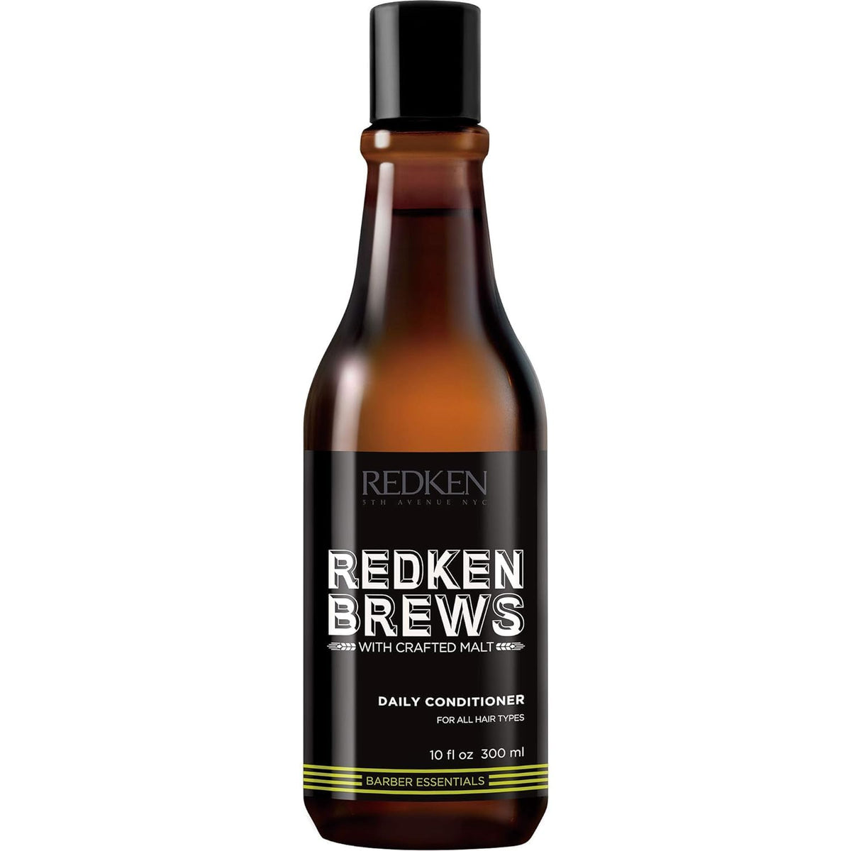 Redken Brews front packaging shows bottle and easy identification benefit