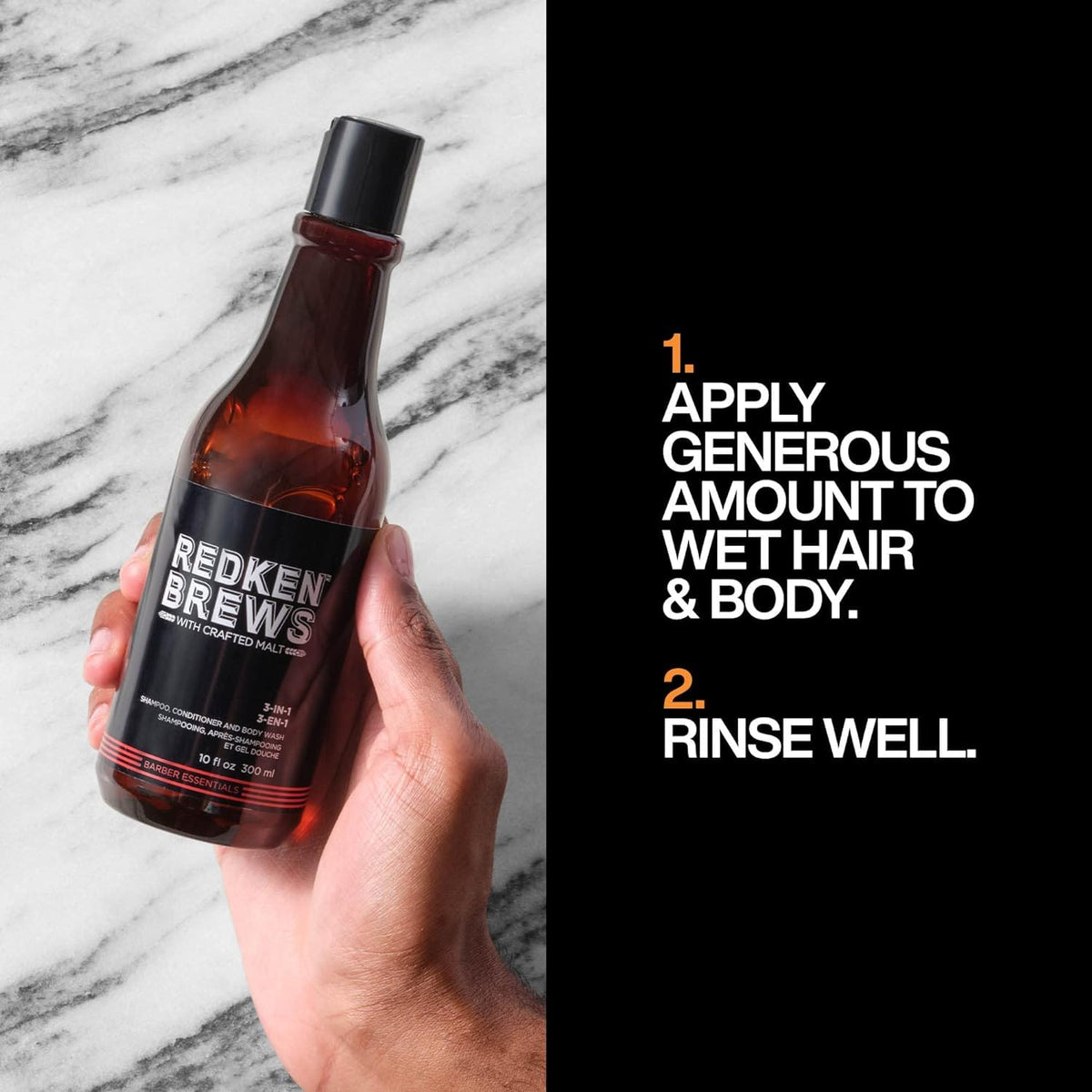 Redken Brews texture lather closeup showing rich foam for efficient cleansing