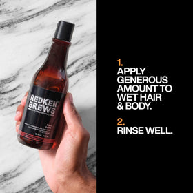 Redken Brews texture lather closeup showing rich foam for efficient cleansing