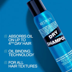 Redken nozzle detail demonstrating even spray coverage for efficient oil absorption