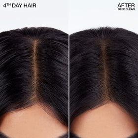 Redken powder texture close-up highlighting starch ingredients for effective oil control