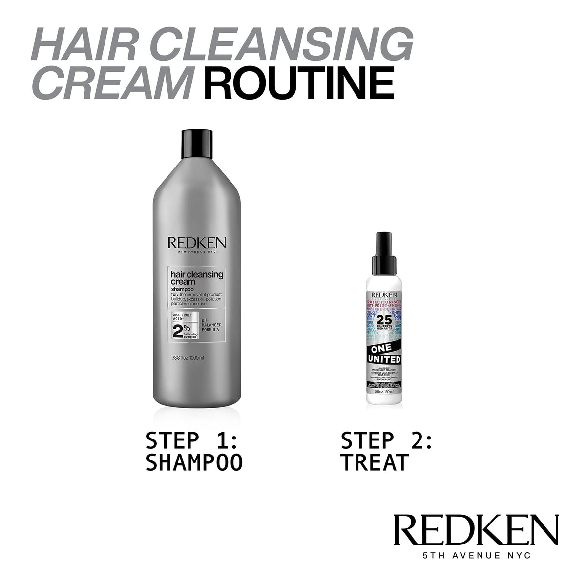Redken detox in shower use demonstrating effective buildup removal