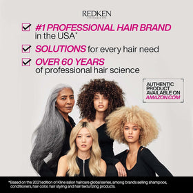 Redken Extreme Anti-Snap on bathroom vanity in lifestyle setting promoting daily hair care