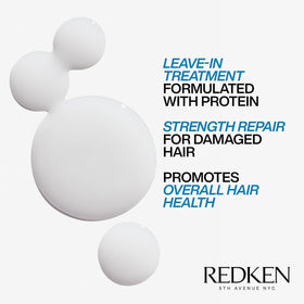 Redken Extreme Anti-Snap product texture close-up highlighting lightweight protein formula