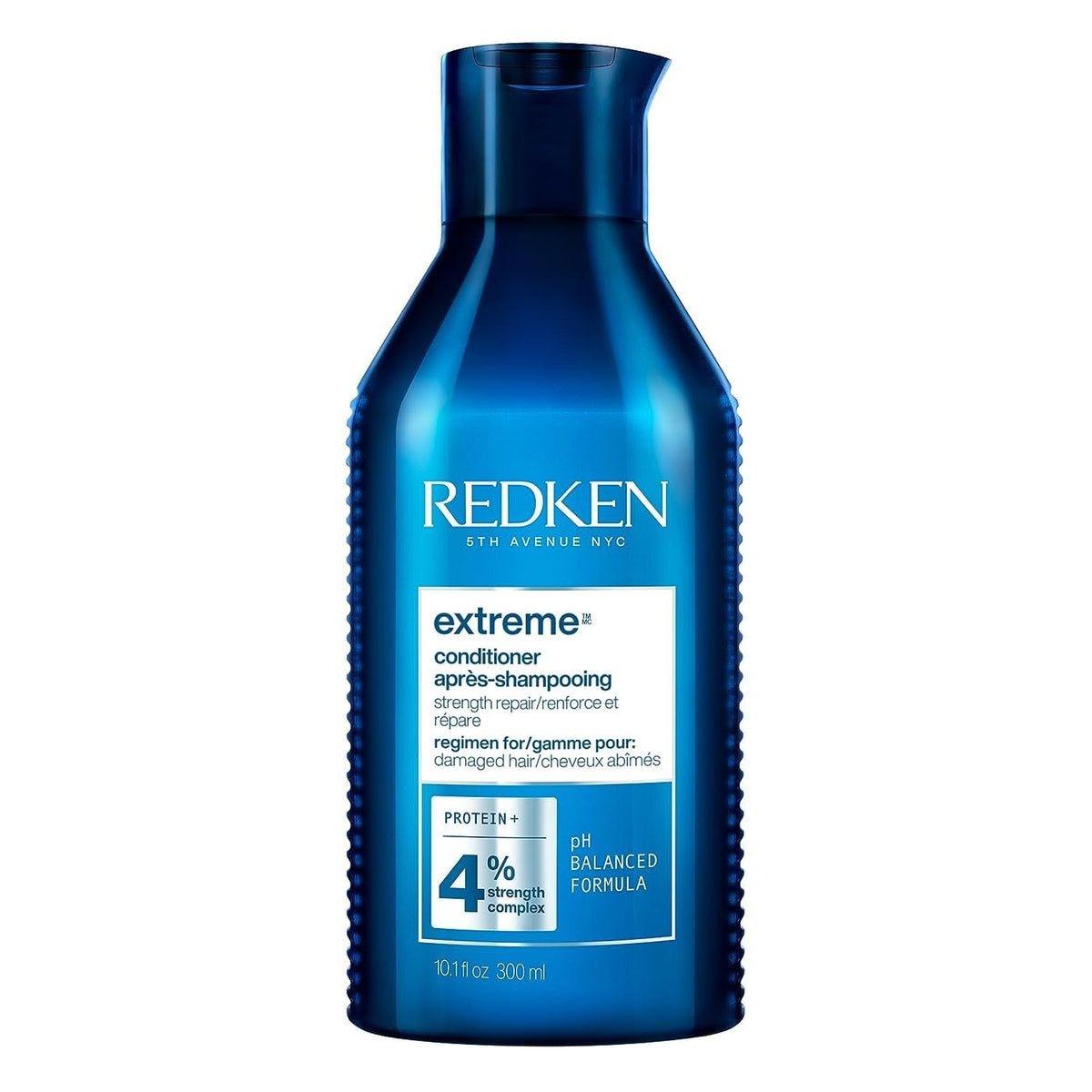 Redken Extreme front packaging showing bottle and label, professional care benefit