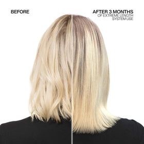 Redken label ingredients close-up highlighting biotin and formulas