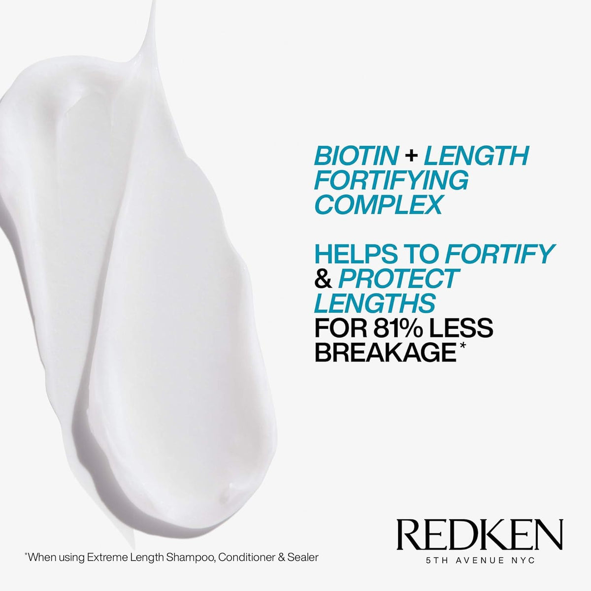 After photo of longer hair using Redken Extreme Length showing smoother strands