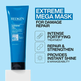 Redken Extreme mask creamy texture close-up showing rich conditioning