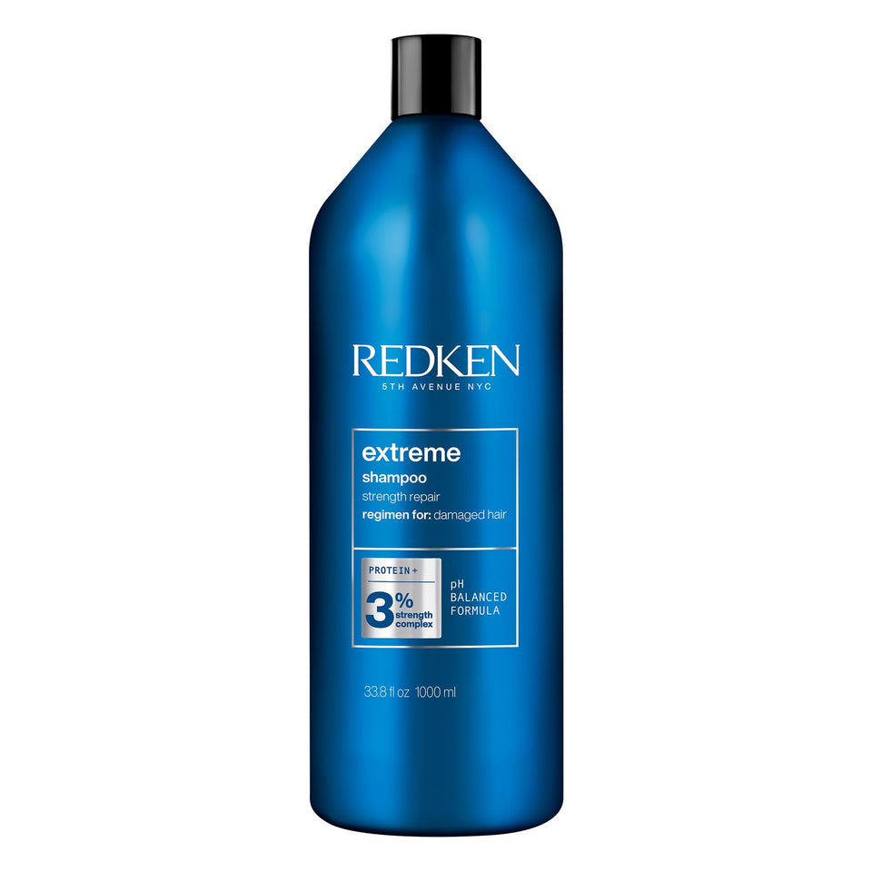 Redken Extreme Shampoo front bottle view showing label and professional repair benefit