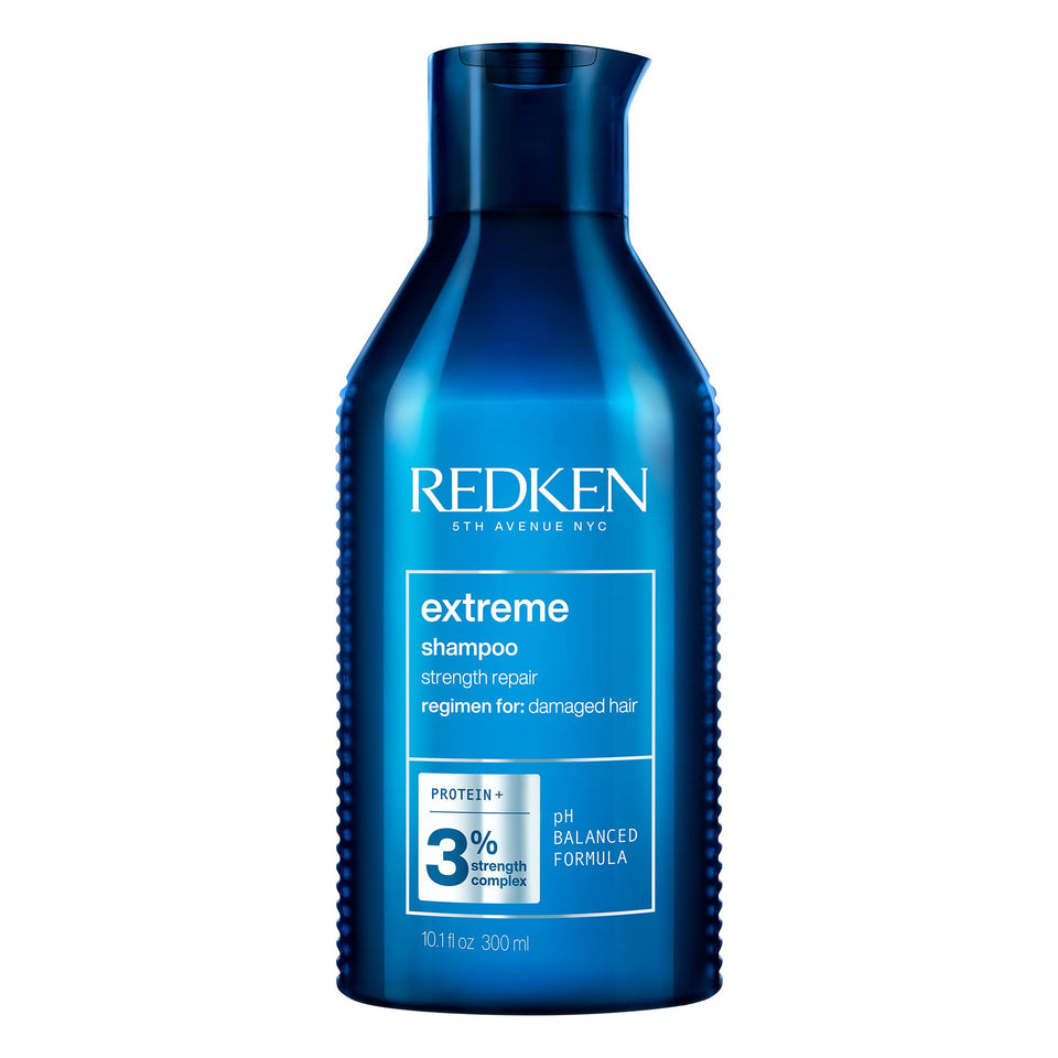 Redken Extreme Shampoo front packaging showing product and benefits
