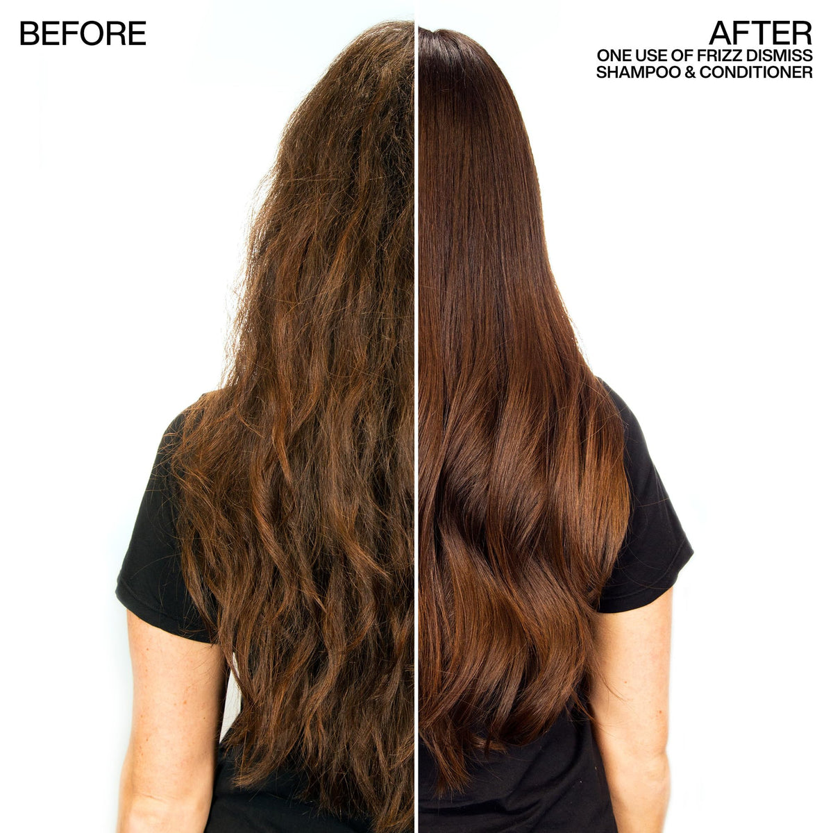 Redken texture detail on a hair strand illustrating smoothing effect