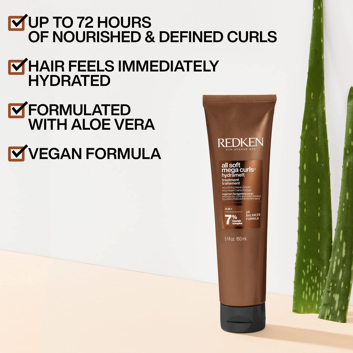 Redken Hydramelt pump dispensing lightweight lotion for easy application