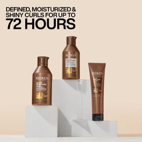 Redken Hydramelt beside a ruler for size scale and travel convenience