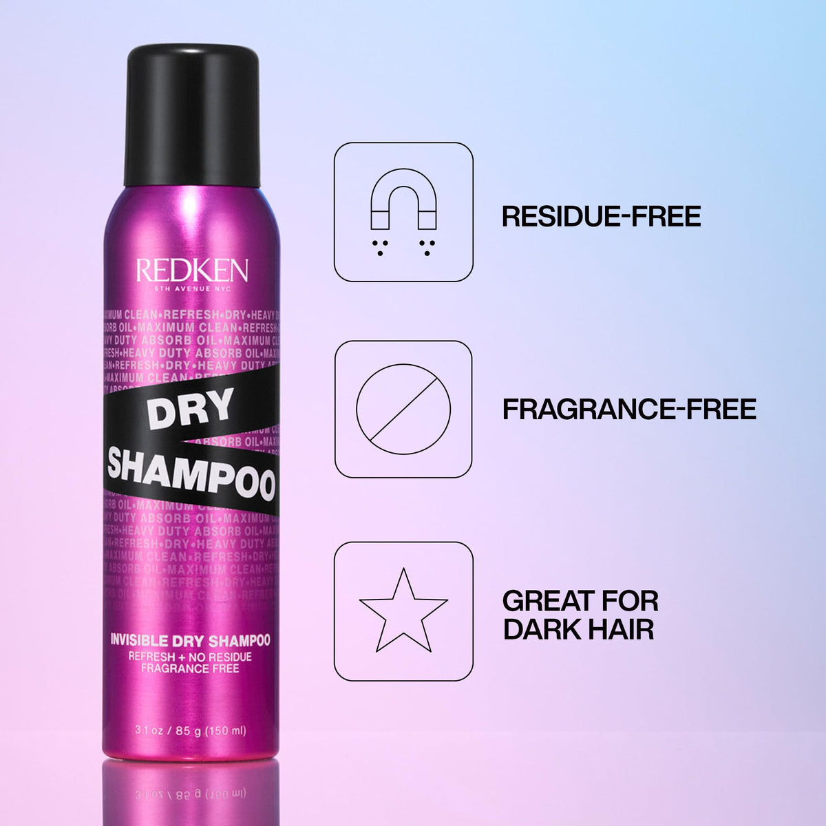 Redken spray nozzle close-up demonstrating clear mist and precise application