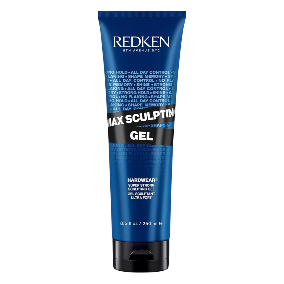 Redken Max Sculpting Gel front bottle showing label and professional hold benefits