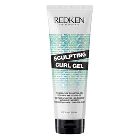 Redken sculpting curl gel front packaging showing product benefits