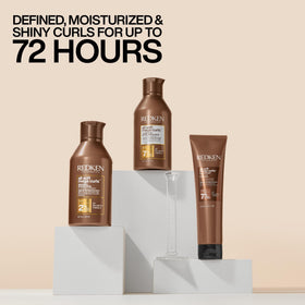 Redken shampoo in bathroom setting illustrating easy daily use and routine