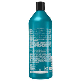 Redken bottle texture and pump detail indicating easy dispensing