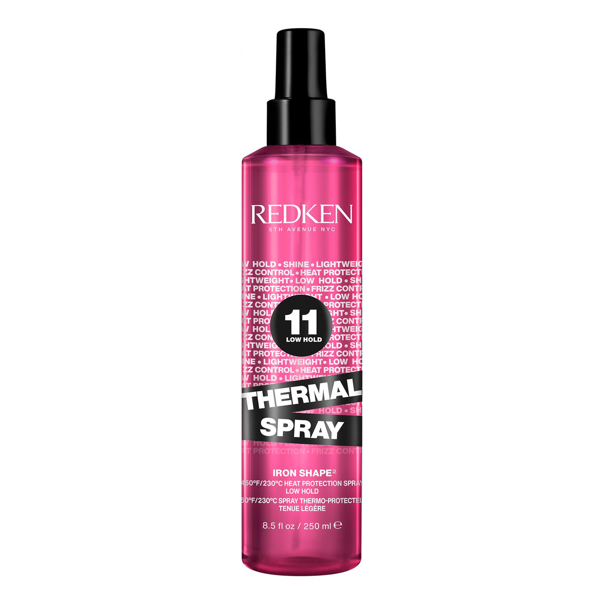 Redken Thermal Spray 11 front packaging showing bottle and label benefit