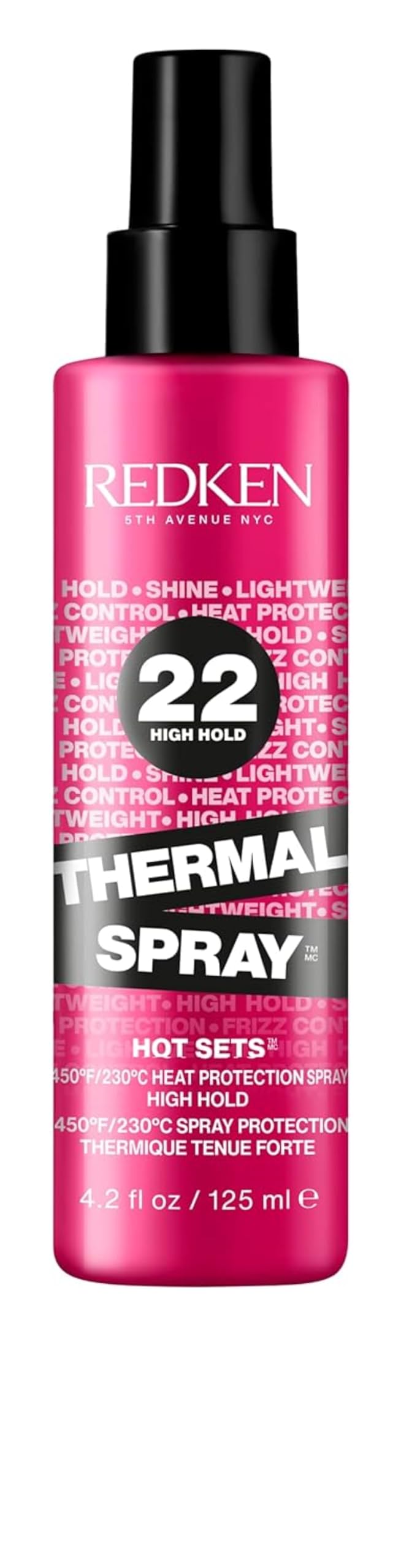 Redken front packaging showing bottle and branding for professional hold
