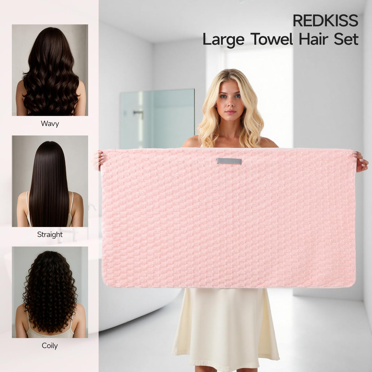 REDKISS microfiber close-up texture highlighting soft absorbent surface