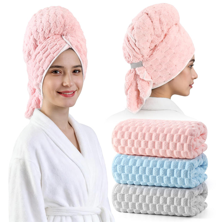 REDKISS three-pack towels front view showing large coverage and convenience