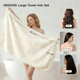 REDKISS close-up of plush microfiber texture for fast absorbency benefit