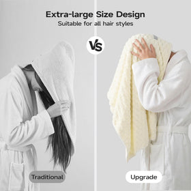 REDKISS towel unfolded beside ruler showing 23x47 inches for full coverage benefit