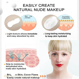 Rednow V7 open jar texture close-up illustrating lightweight cream consistency