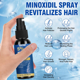 Redyuss scalp application demo showing correct spray use for concentrated topical delivery