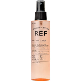 REF 230 front packaging showing bottle and label, clear protection for styling