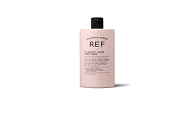REF Illuminate applied to mid-lengths and ends for smoother hair benefit
