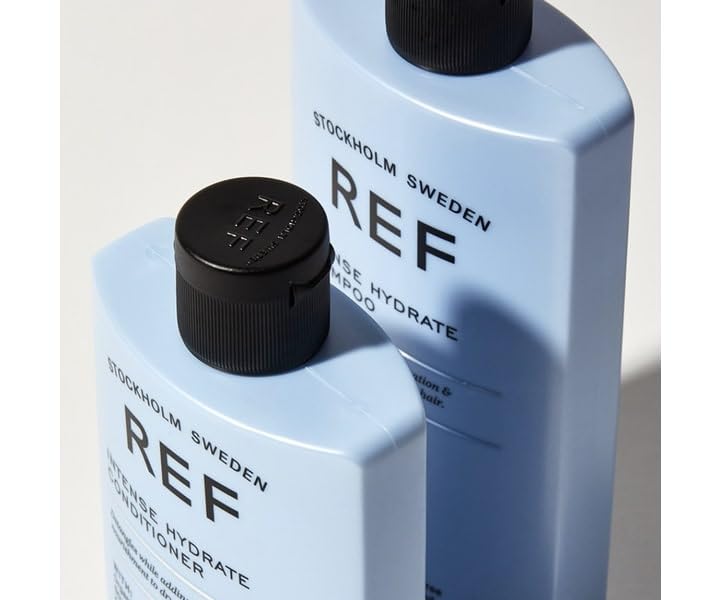 REF pump dispenser close-up highlighting easy salon dispensing and control