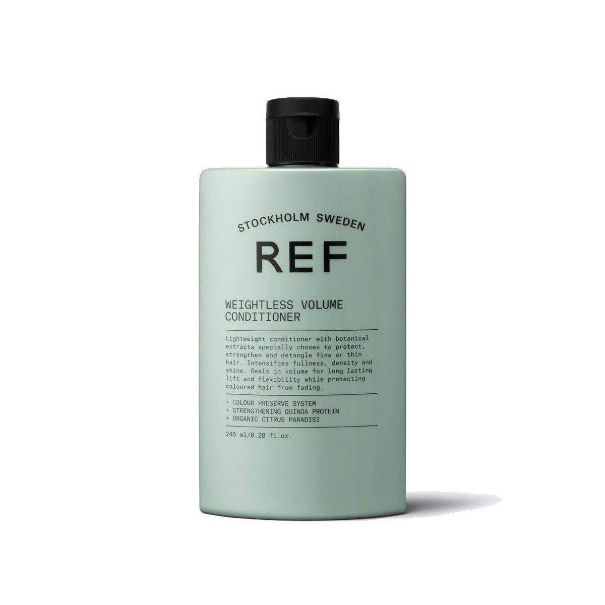 REF conditioner dispensed into hand demonstrating lightweight texture for easy application
