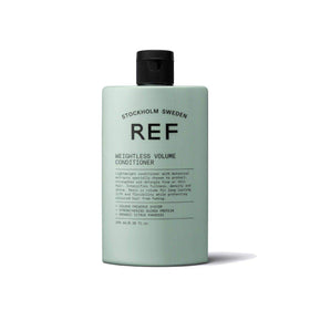 REF conditioner dispensed into hand demonstrating lightweight texture for easy application