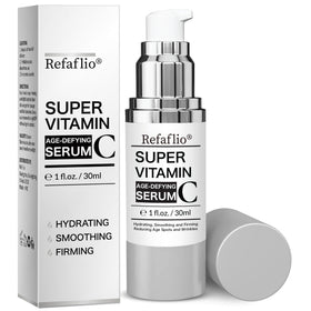 Refaflio front bottle showing 30ml serum and clear branding, promotes gentle firming