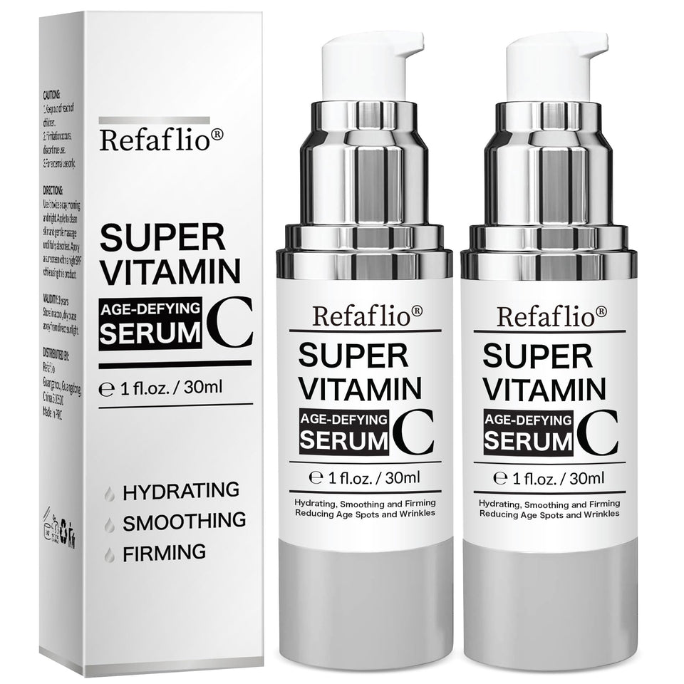Refaflio front packaging showing 60ml bottle and clear benefits