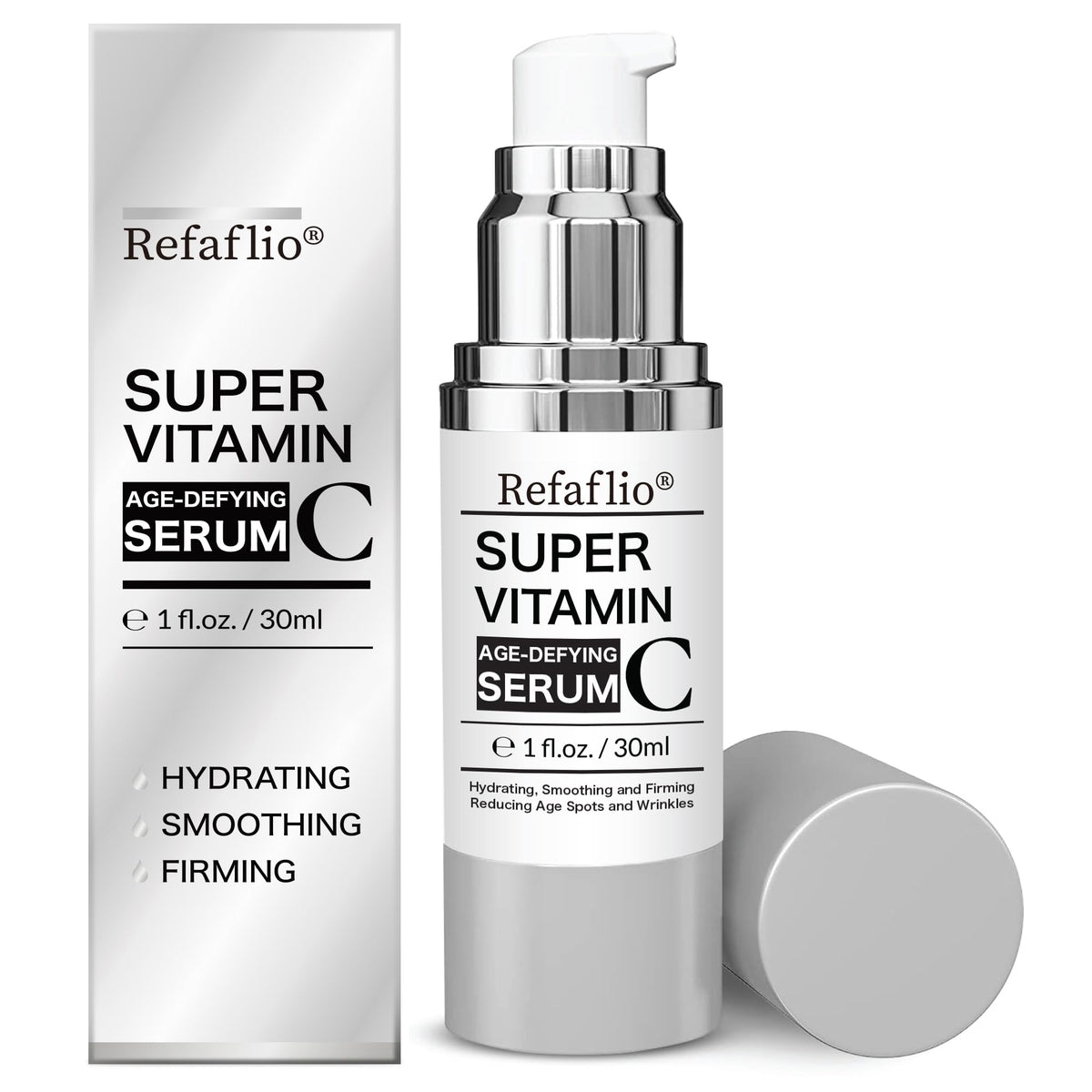 Refaflio front packaging showing 30ml bottle and clear benefits