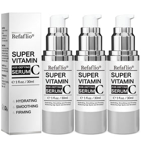 Refaflio front packaging shows trio set and clear anti‑aging benefit