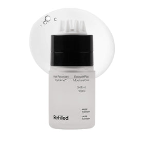 Refilled front packaging showing product and key benefits